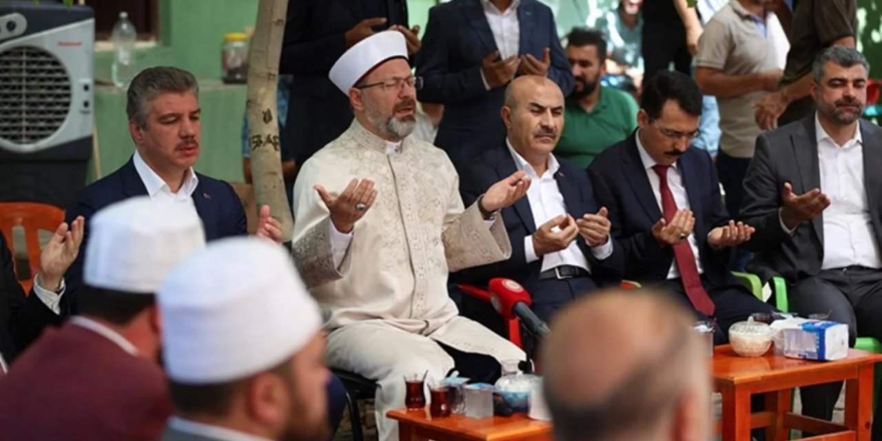 Diyanet İşleri Başkanı Erbaş, Mardin'de taziye ziyaretinde: 'Kaza bu ne yapalım, sabredeceğiz'