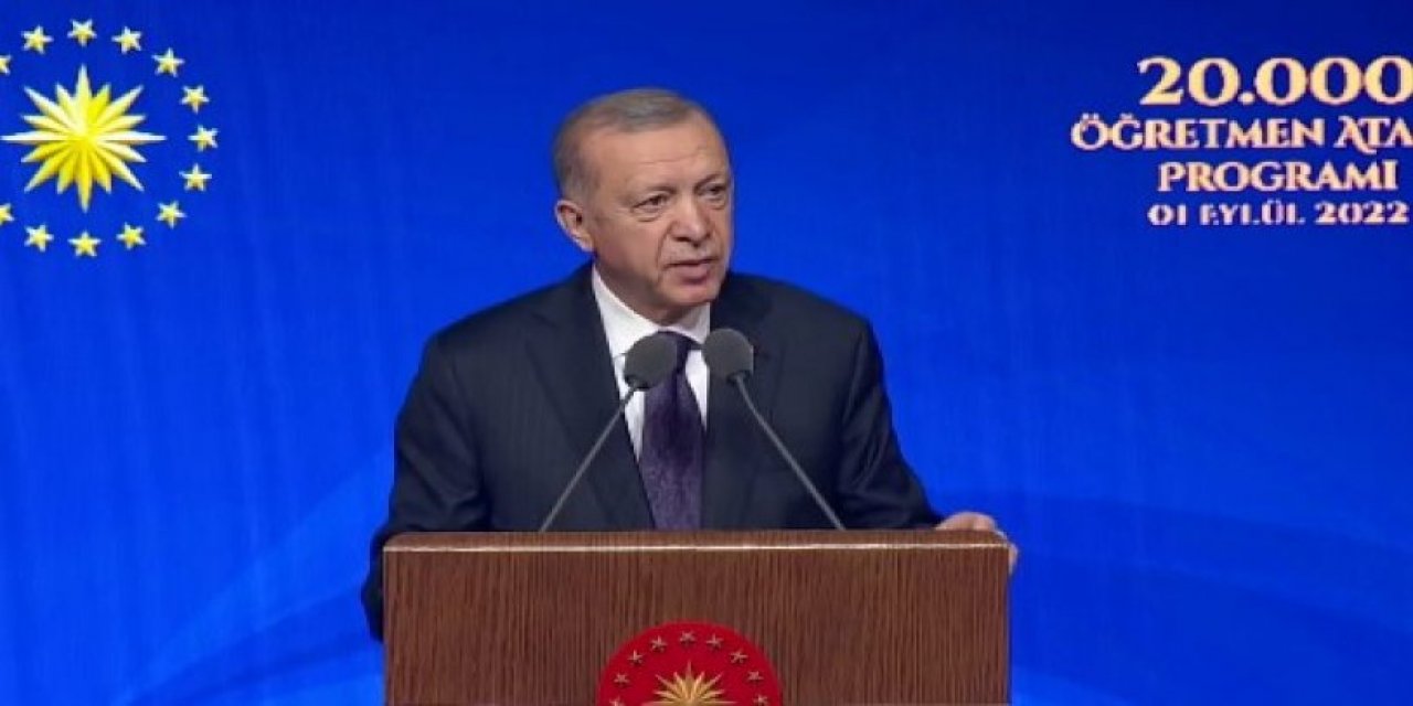 Cumhurbaşkanı Erdoğan, öğretmen atama töreninde öğretmenleri hedef aldı