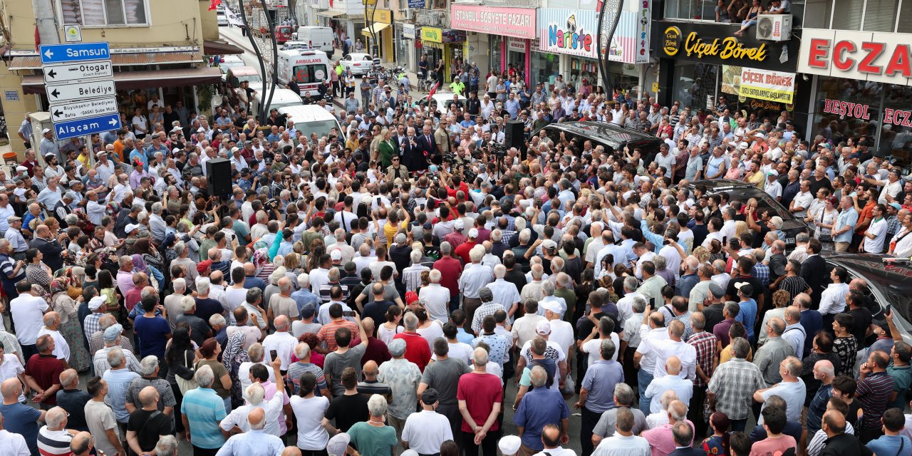 Kılıçdaroğlu: Bafra’da haykırdık, bu ülkeyi beraber ayağa kaldıracağız. hep beraber, hep beraber