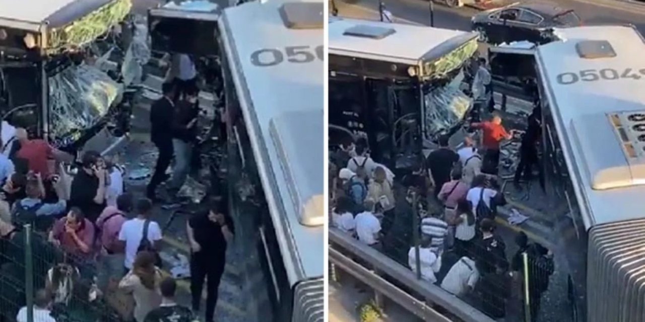 İstanbul Avcılar'da metrobüs kazası! Yaralılar var