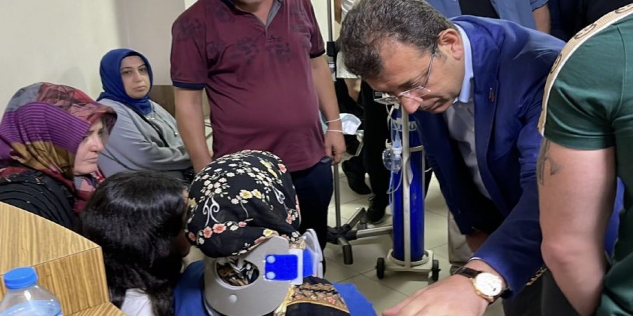 İmamoğlu'ndan kazada yaralanan vatandaşlara ziyaret