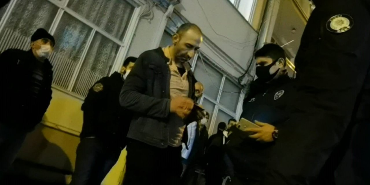 Yanan evini endişe içinde izleyen kişiye maske ihlali cezası uygulandı