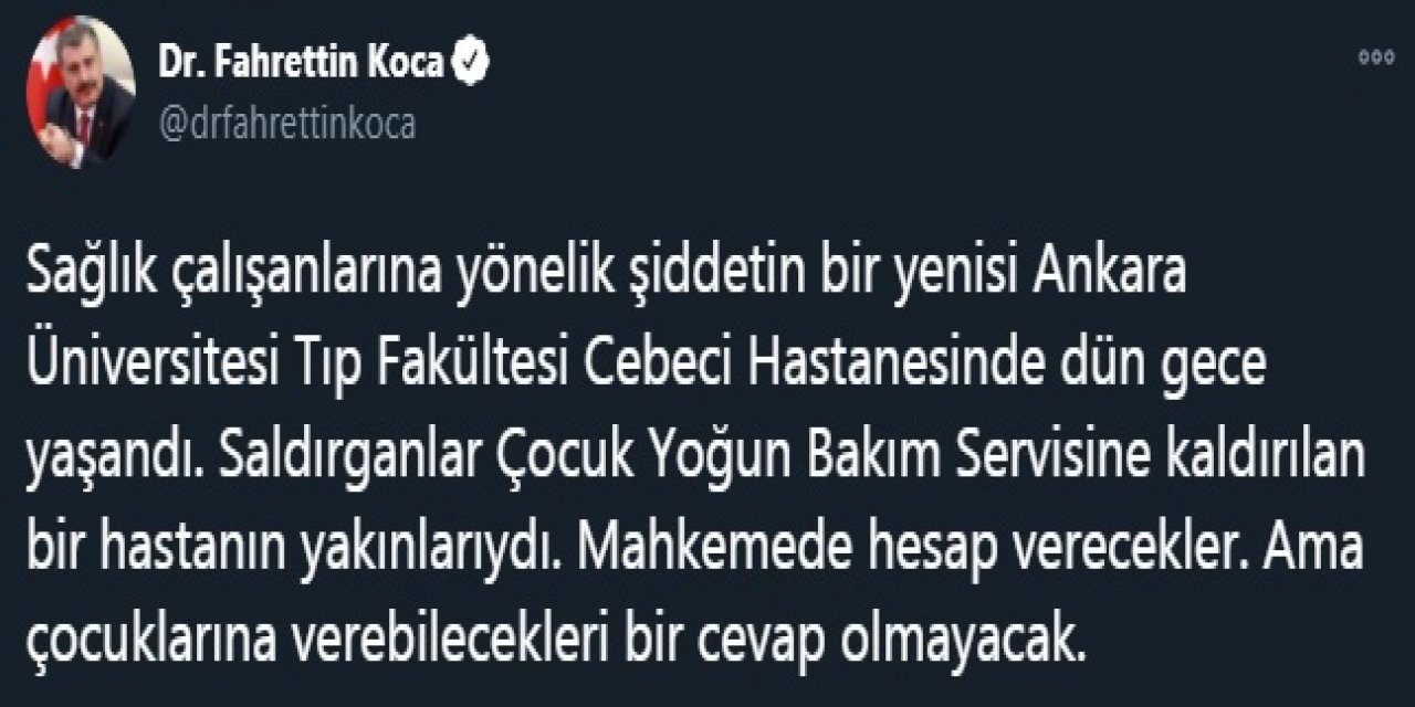 Ankara'da hasta yakınlarından sağlık çalışanlarına saldırı girişimi: 5 gözaltı