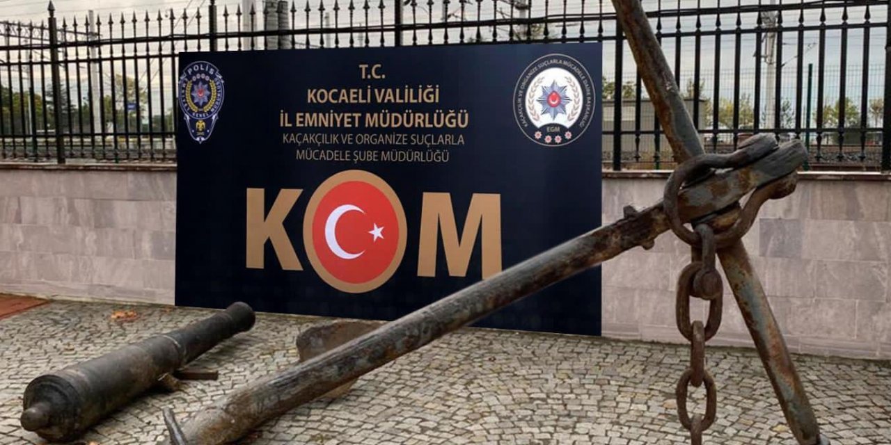 Tarihi top ve çapa, hurdacıdan çıktı 