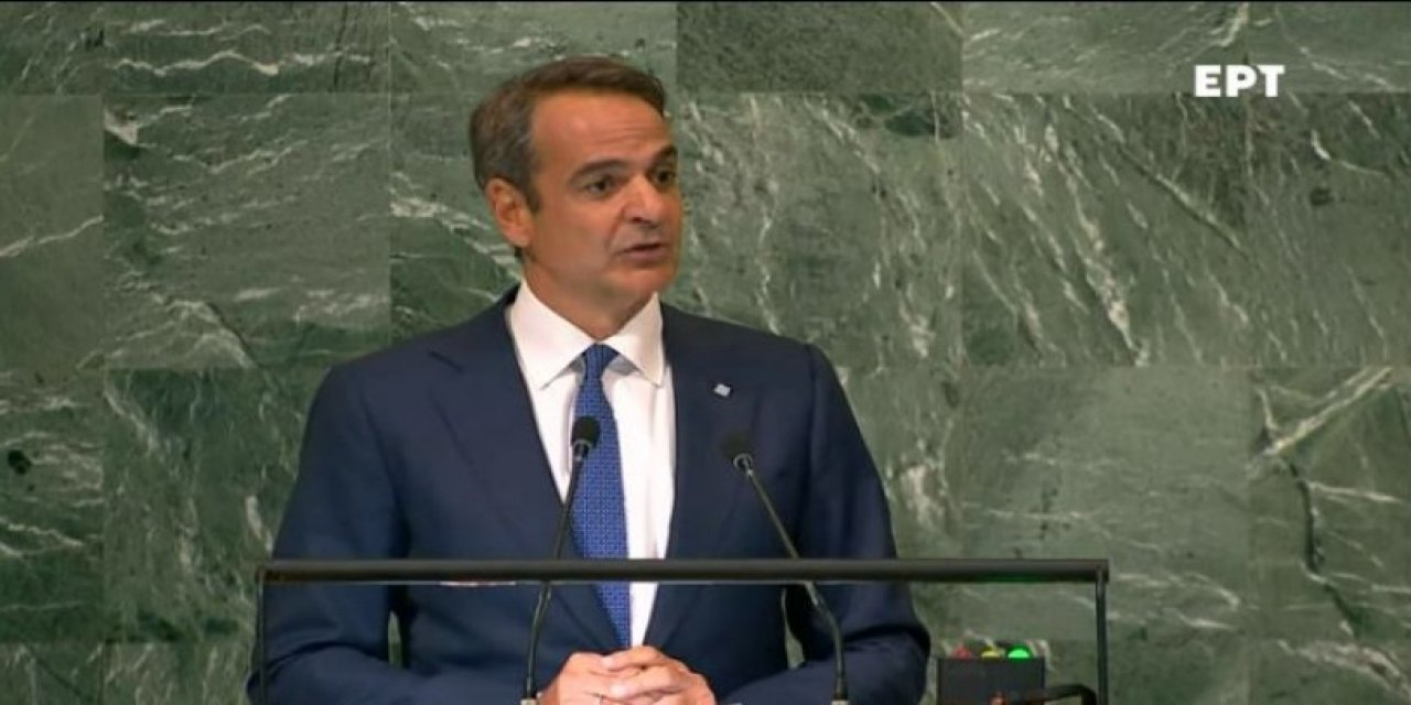 Miçotakis BM Genel Kurulu'ndan Erdoğan'a seslendi: Kırmızı çizgiyi aşıyor