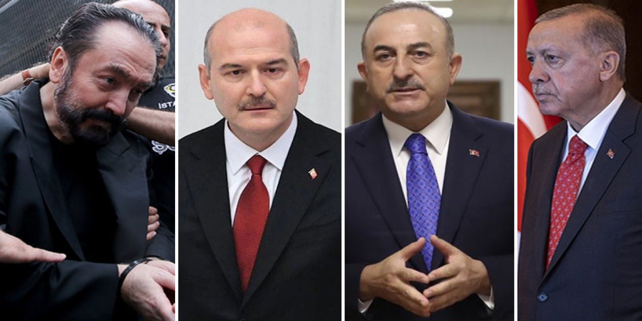 Fotoğrafları paylaştılar: Adnan Oktar’a Erdoğan-Soylu-Çavuşoğlu savunması
