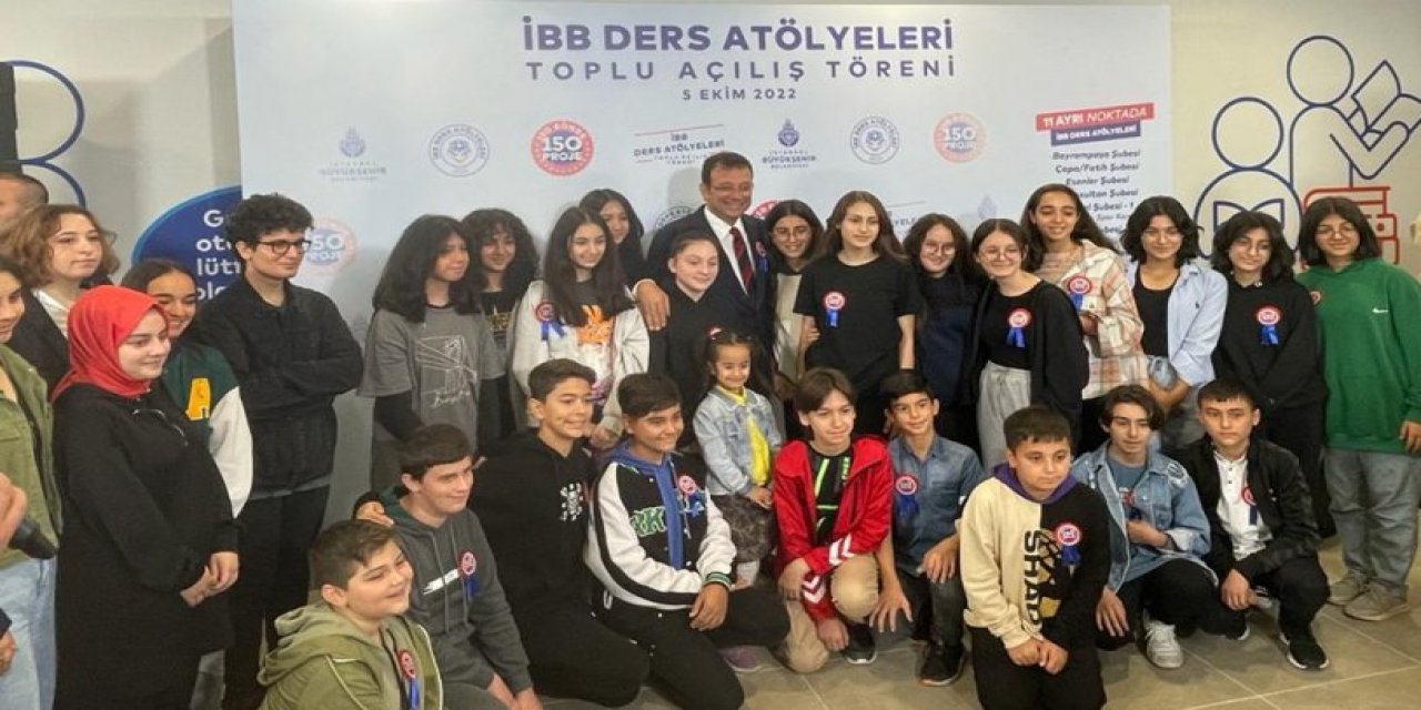 İmamoğlu: Çocuklar, gençler ve öğretmenlerle olmak yüksek motivasyon getiriyor