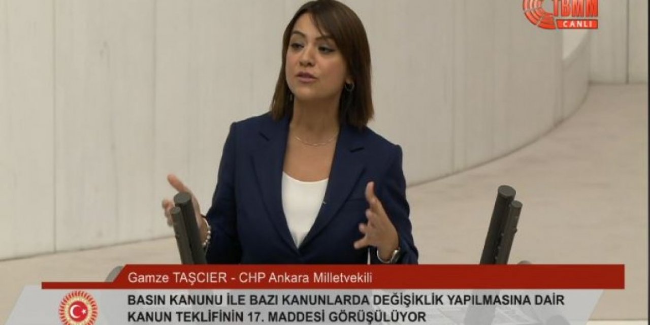 CHP'li Taşçıer, Meclis'te iktidarın ve medyasının yalan haberlerini sıraladı: Bu yasa çıkarsa, Saray’dan başlar buraya kadar uzanır