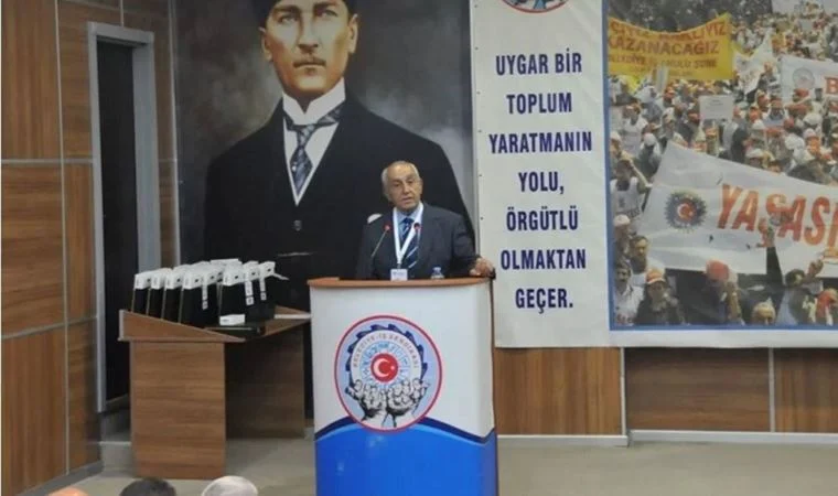 Kürsüde konuşma yaparken fenalaşan eski sendika başkanı Haşim Candan hayatını kaybetti