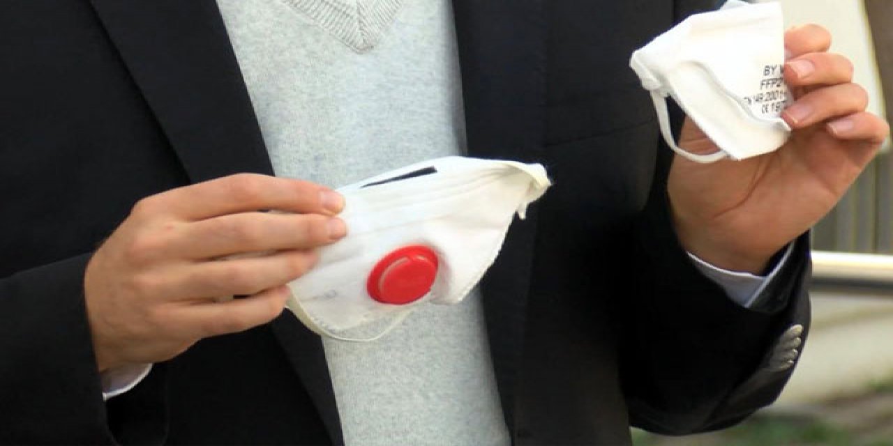 Dikkat bu maskeler tehlike saçıyor! Eğer üflediğinizde maske şişiyorsa...