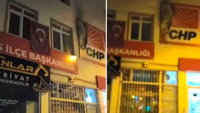 Çankırı'da CHP İlçe Başkanlığı binasına saldırı: 1 kişi gözaltında
