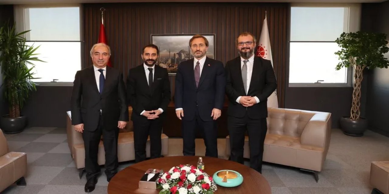 Fahrettin Altun ve Hulisi Akar, Burak Haktanır'la görüştü