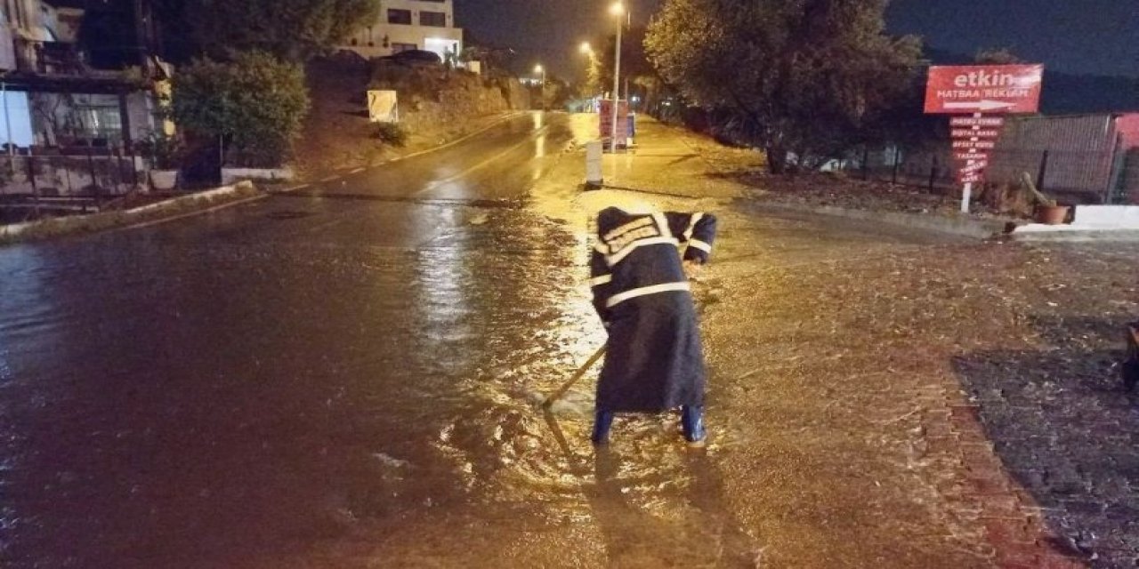 Bodrum'da metrekareye 41 kilogram yağış düştü
