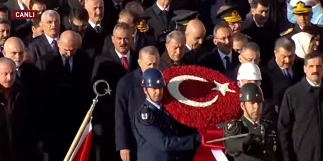 Atatürk'ün vefatının 84. yılı dolayısıyla Anıtkabir'de tören düzenlendi
