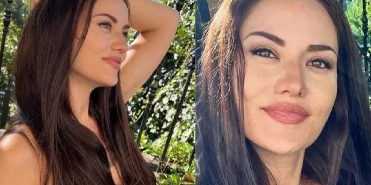 6 aylık hamile Fahriye Evcen'den yeni poz