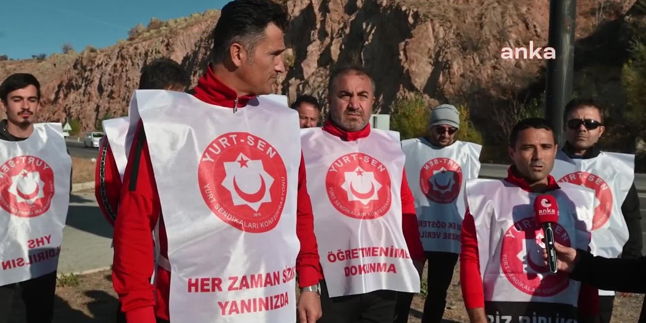 YURT SENDİKASI TEMSİLCİLERİ, KAMU ÇALIŞANLARININ HAKLARININ İYİLEŞTİRİLMESİ TALEBİYLE YOZGAT'TAN ANKARA’YA YÜRÜMEYE BAŞLADI