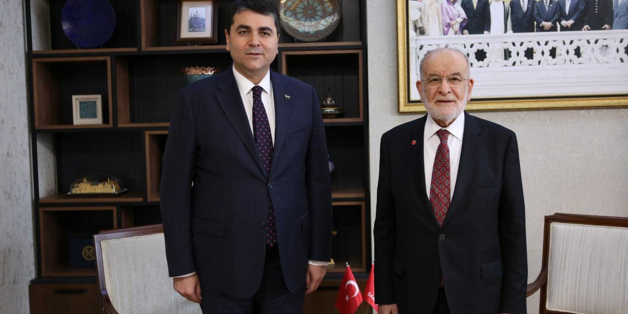 Gültekin Uysal, Temel Karamollaoğlu’nu ziyaret etti