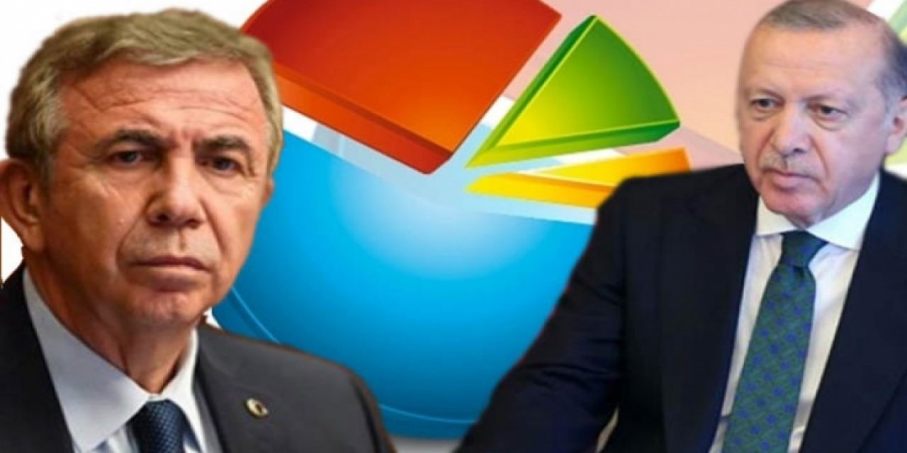 Son ankette Erdoğan'a Mansur Yavaş şoku! Oyları eriyor...