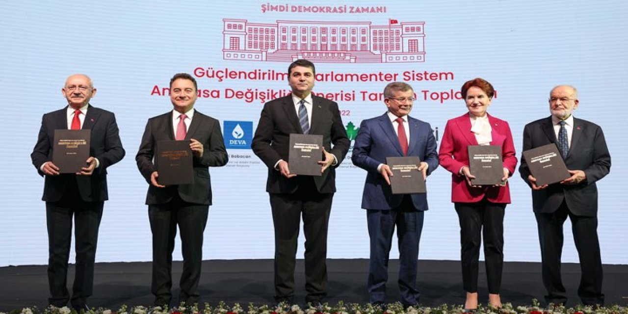 Altılı masa toplantısı sonrası ortak açıklama