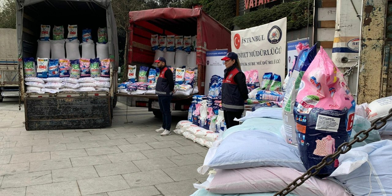 İstanbul'da 38,5 ton sahte deterjan ele geçirildi