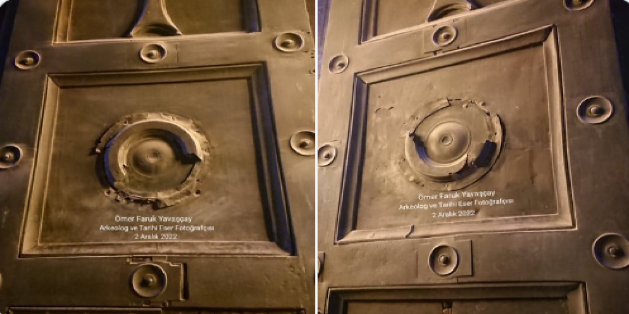 Ayasofya'da yine bir kapı vakası!