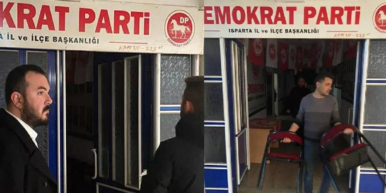 Demokrat Parti'nin Isparta'daki il ve ilçe başkanlıklarına haciz