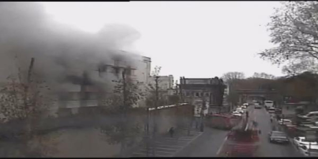 Çırağan Sarayı'nda yangın çıktı, bir kişi hastaneye kaldırıldı