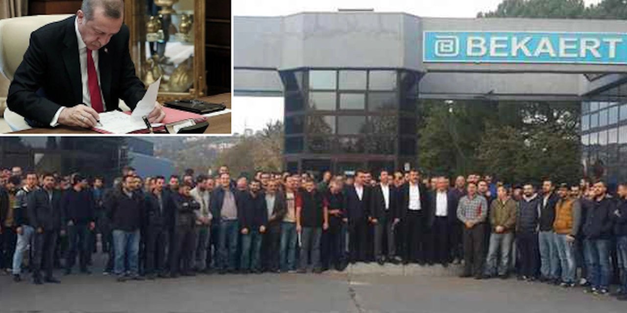 Erdoğan iki fabrikada grev 'erteledi': Milli güvenliği bozucu nitelikte