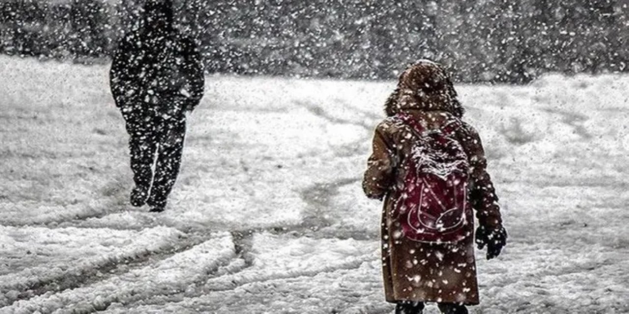 İki ilde eğitime kar engeli!