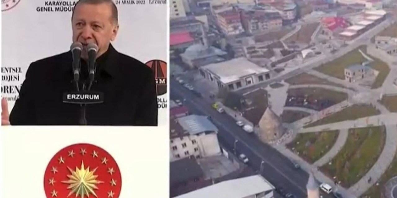 Erdoğan 1993'te açılan havalimanı için 'Havalimanı mı vardı Erzurum’da? Ama şimdi var' dedi
