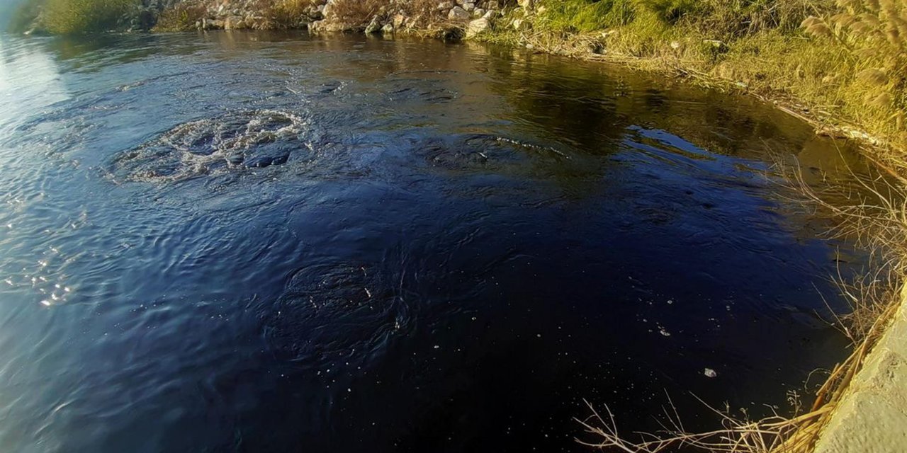 Büyük Menderes artık siyah akıyor...