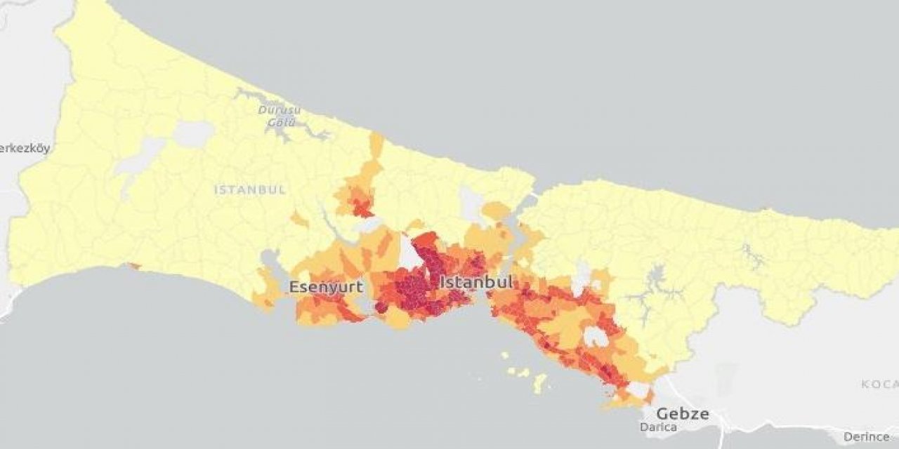 İBB İstanbul’un korona kırılganlık haritasını paylaştı! İşte en riskli bölgeler...