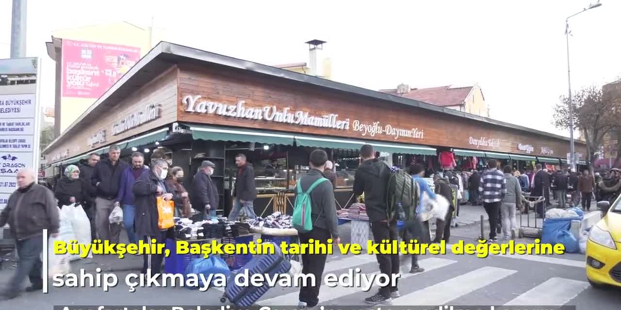 Ankara Büyükşehir, Anafartalar Belediye Çarşısı’nda Yenileme Çalışmalarını Tamamladı