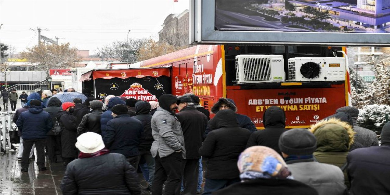ABB Büyükşehir ucuz et uygulamasına ilk günden yoğun ilgi!