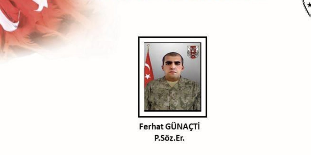 MSB: Er Ferhat Günaçti sevk edildiği hastanenin çökmesi sonucu şehit oldu