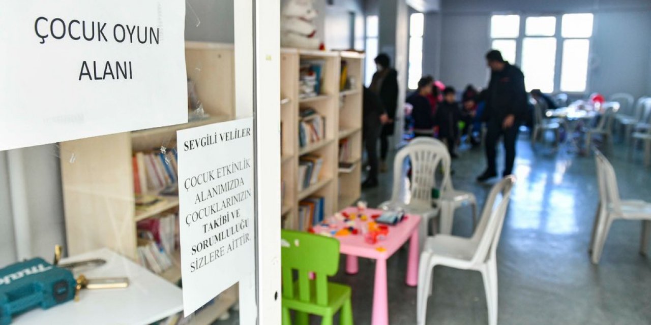 Ankara Büyükşehir Belediyesinden depremzede çocuklara oyun alanı ve psikolojik destek