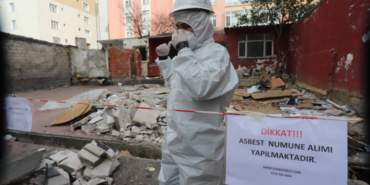 Kartal’da, Yıkım Kararı Alınan Yapılarda Asbest Denetimi