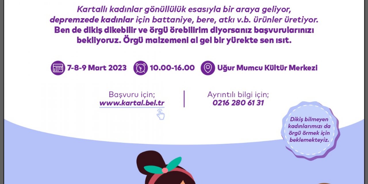 Kartal Belediyesi’nden Dünya Kadınlar Gününde Anlamlı Etkinlik