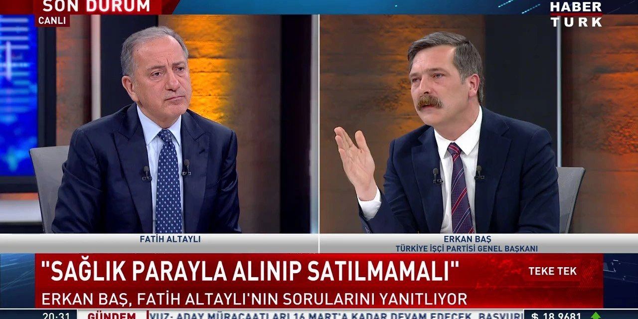 Erkan Baş'ın katıldığı yayın sonrası AKP'den Fatih Altaylı'ya tepki: 'Meğer iki TİP'li varmış'