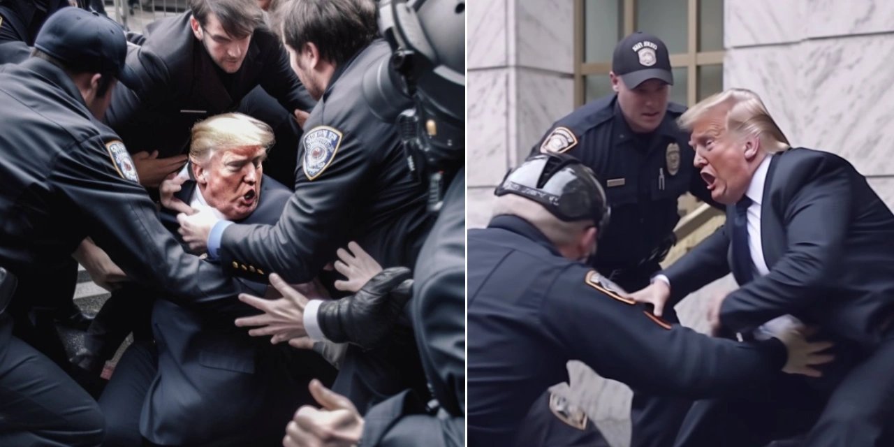 Yapay zeka ile yapıldı: 'Trump'ın tutuklanma görüntüleri' gündem oldu