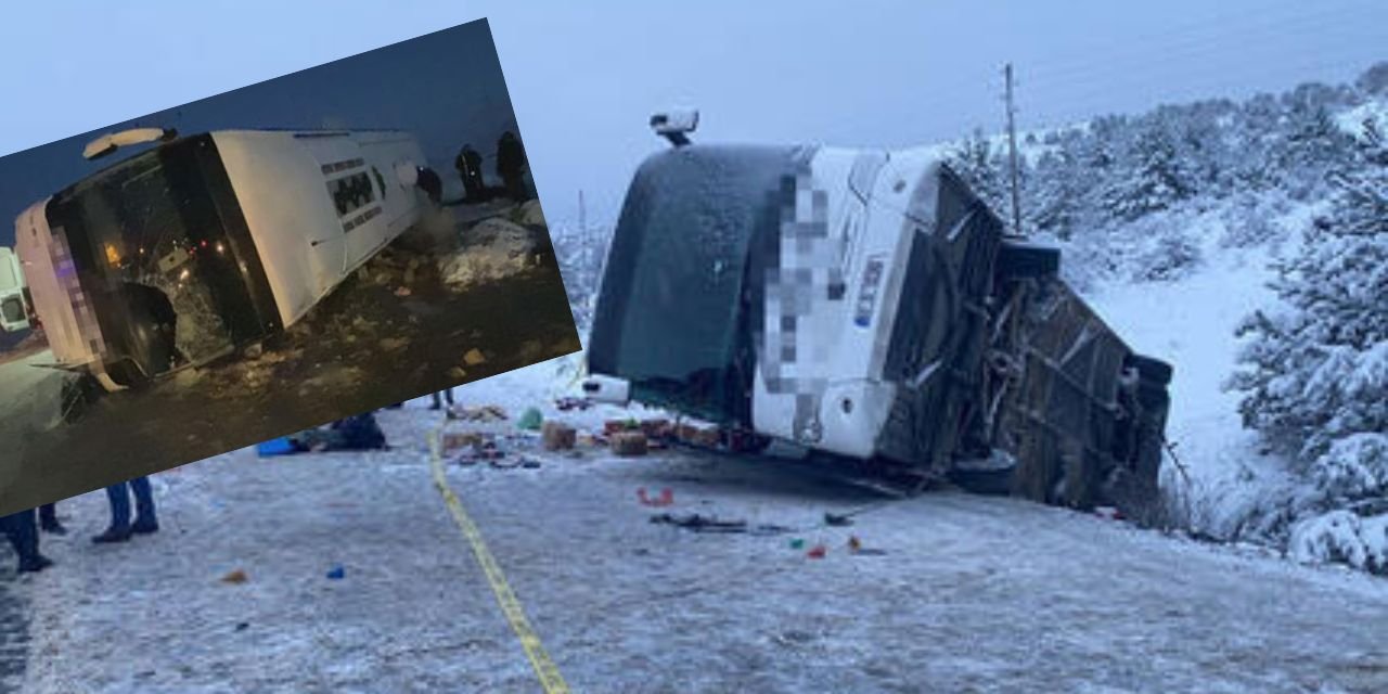 Yozgat ve Erzincan'da yolcu otobüsleri devrildi: Toplam 3 ölü, 46 yaralı