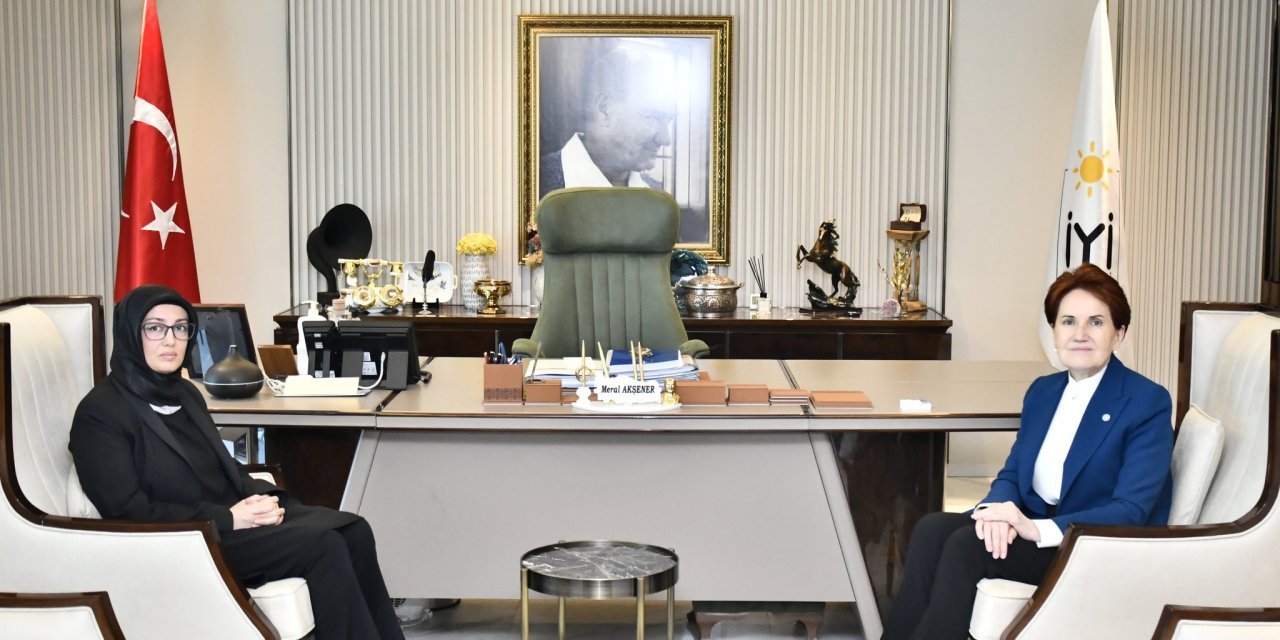 Meral Akşener, Sinan Ateş'in eşiyle görüştü