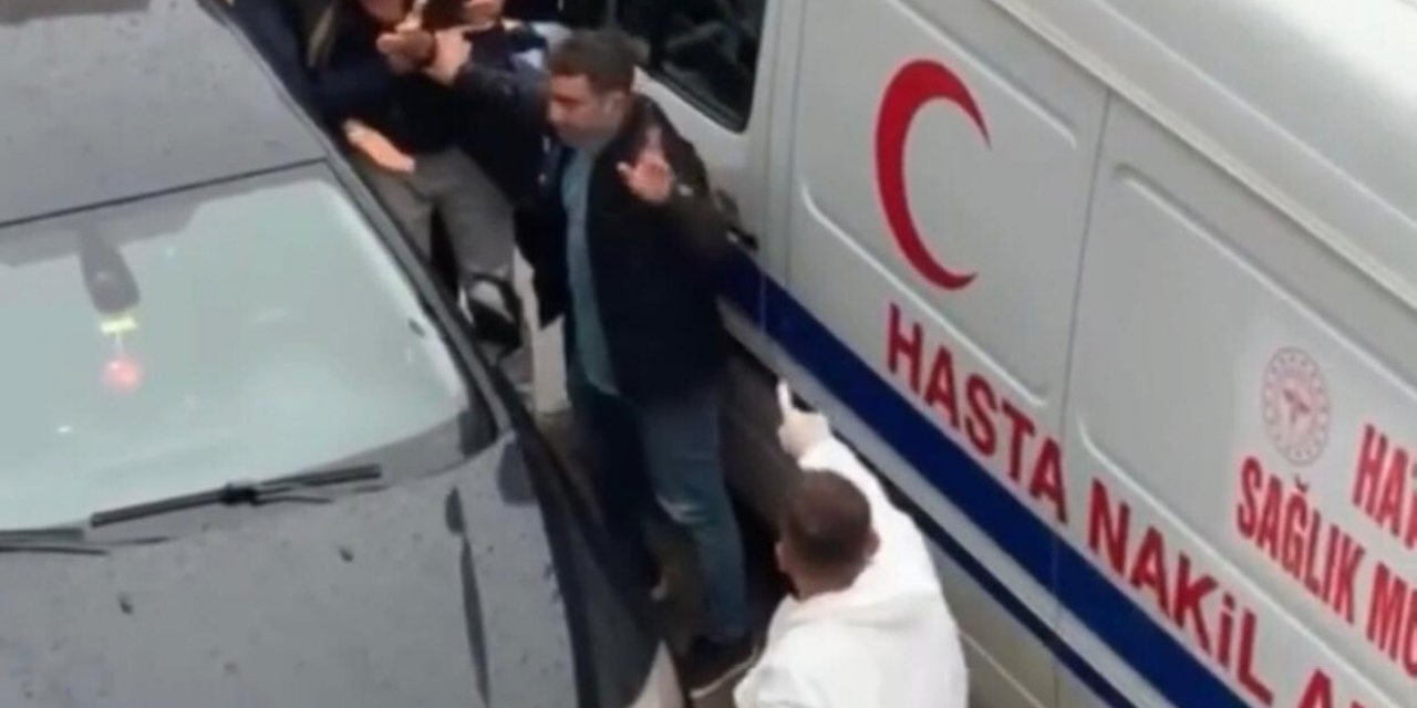 'Polisim' deyip, hasta nakil aracı şoförünü darbetti, emlakçı çıktı