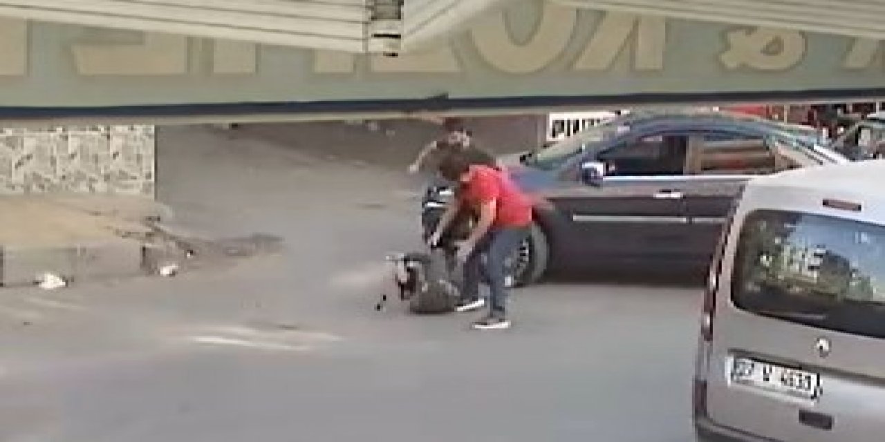 Trafikteki tartışmada çocuklarının gözleri önünde dövüldü