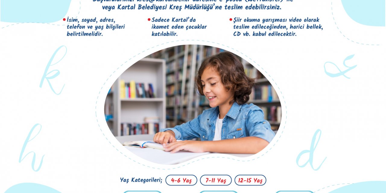 Kartal Belediyesi’nin 23 Nisan’a Özel Ödüllü Resim ve Şiir Okuma Yarışması Başladı