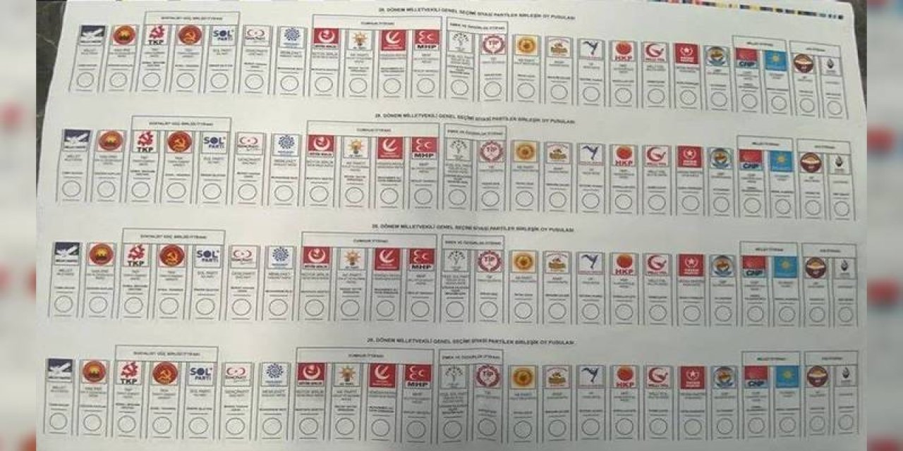 Oy pusulalarının basımı başladı: Tam bir metre