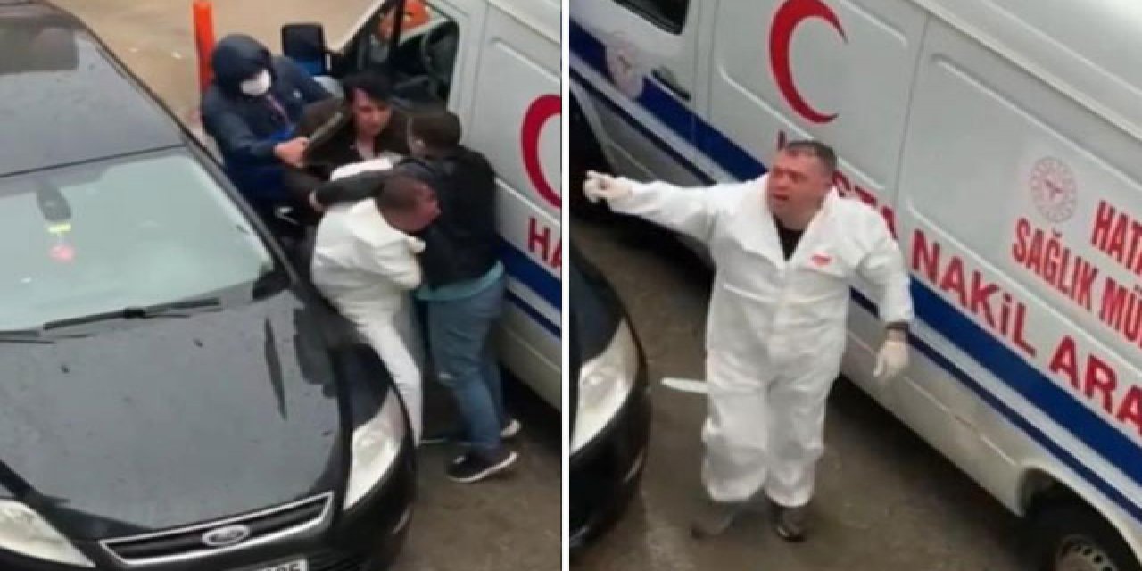 Trafik magandası "Polisim" diyerek dövdü! Hasta kurtarmaya giden ambulans şoförüne meydan dayağı...