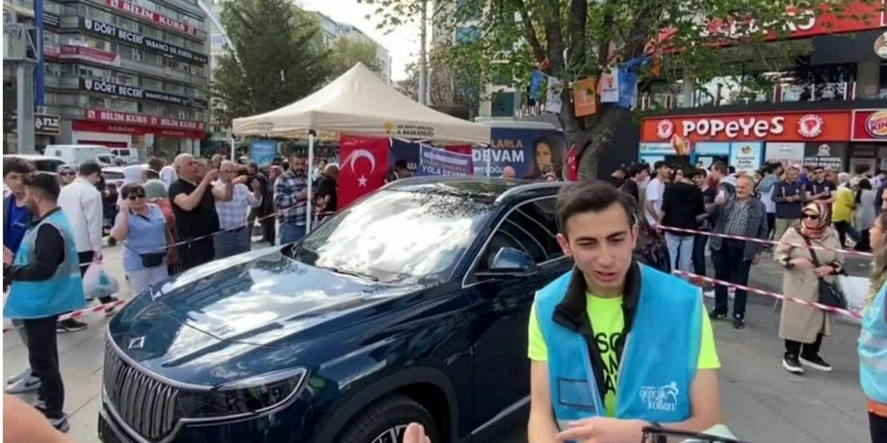 TOGG AKP'nin seçim standında sergileniyor