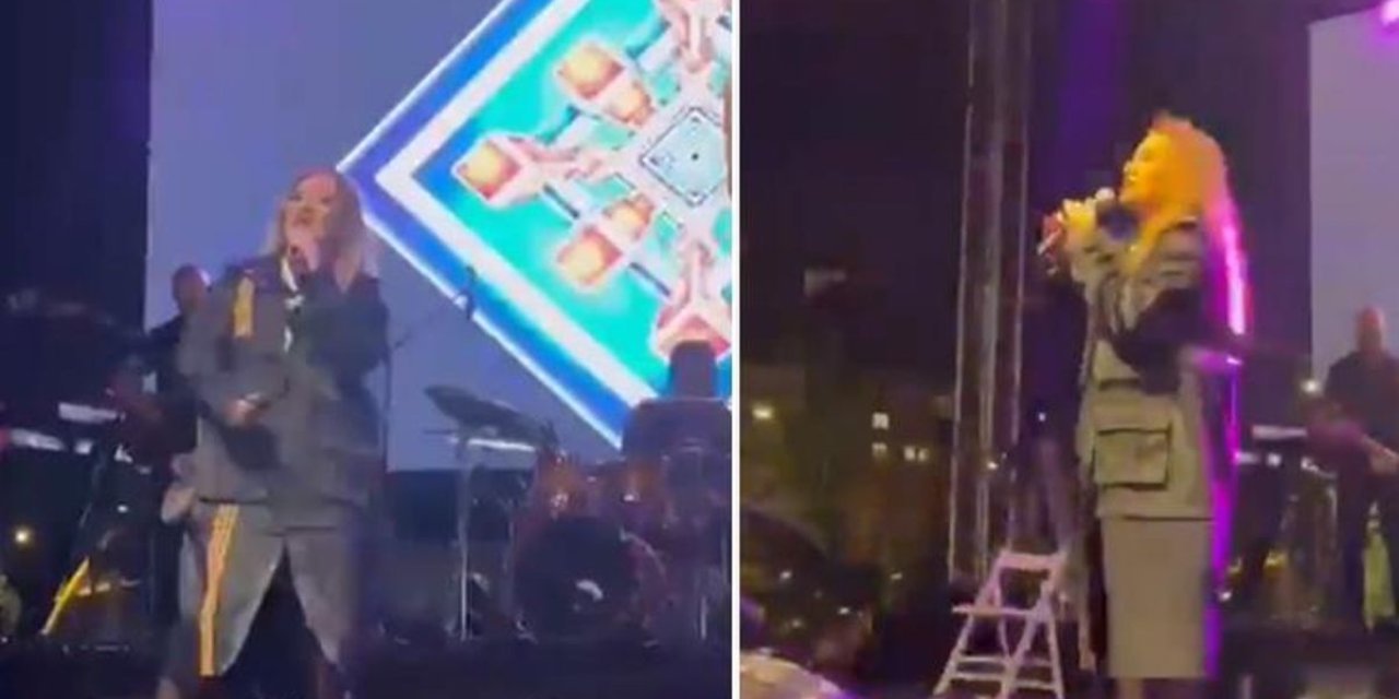 Demet Akalın, AKP mitinginde sahne aldı