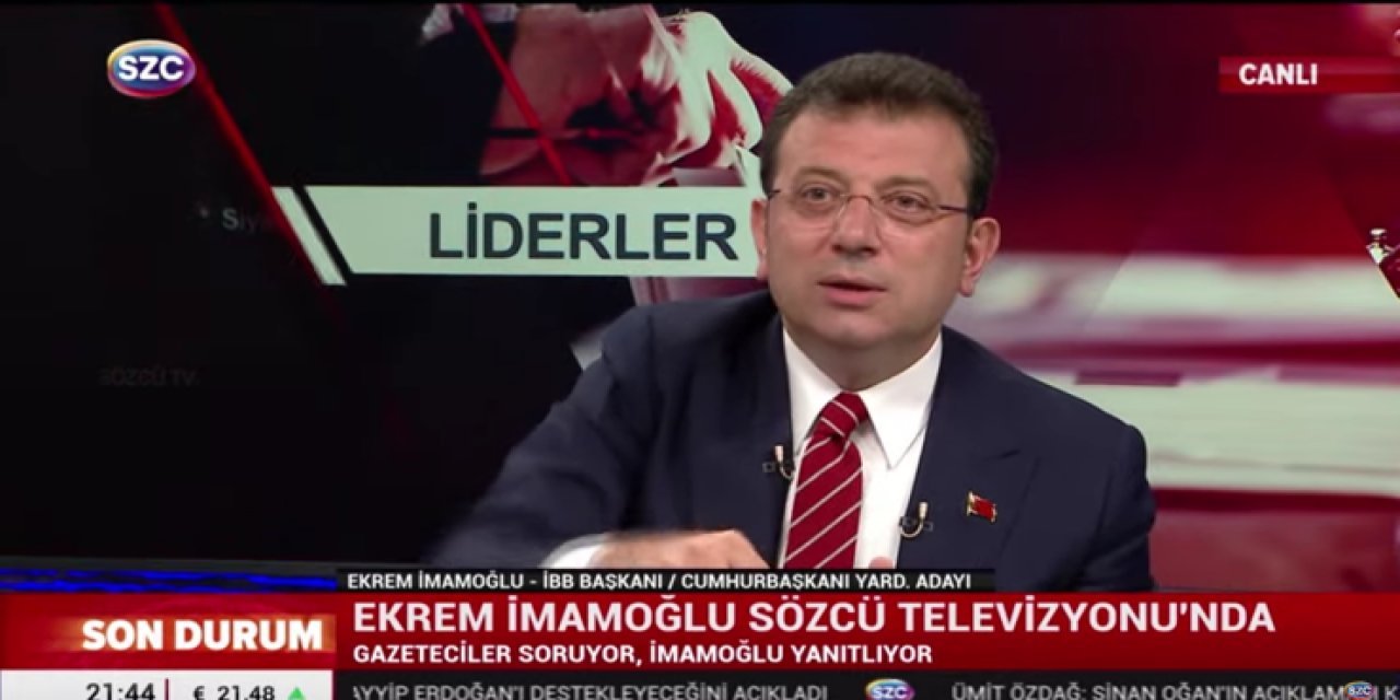 İmamoğlu: Böyle giderse İstanbul’un beşte biri mültecilerin oylarıyla yönetilir